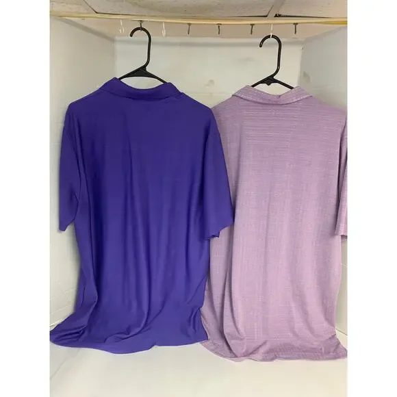 Polo Shirts Purple & Lavender Preppy Golf Causal Mens SZ L - Picture 4 of 9